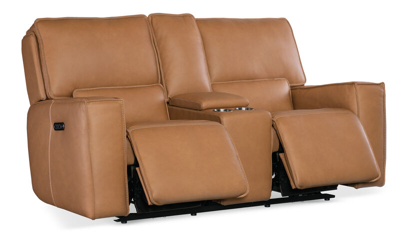 Miles Zero Gravity Power Console Loveseat with Power Headrest