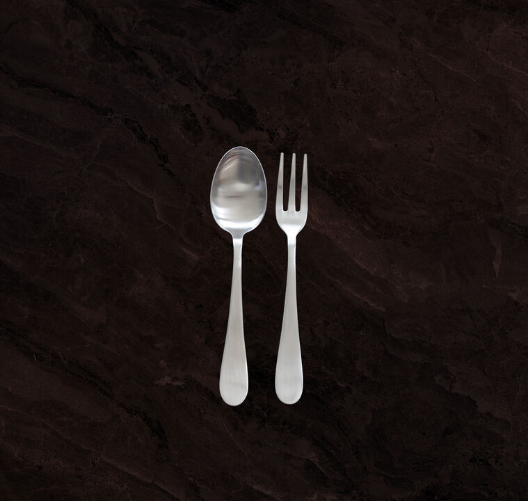 Natura 2-Piece Serving Set in Ice