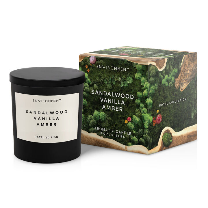 ENVIRONMENT 8oz Candle Inspired by Hotel Costes� - Sandalwood | Vanilla | Amber