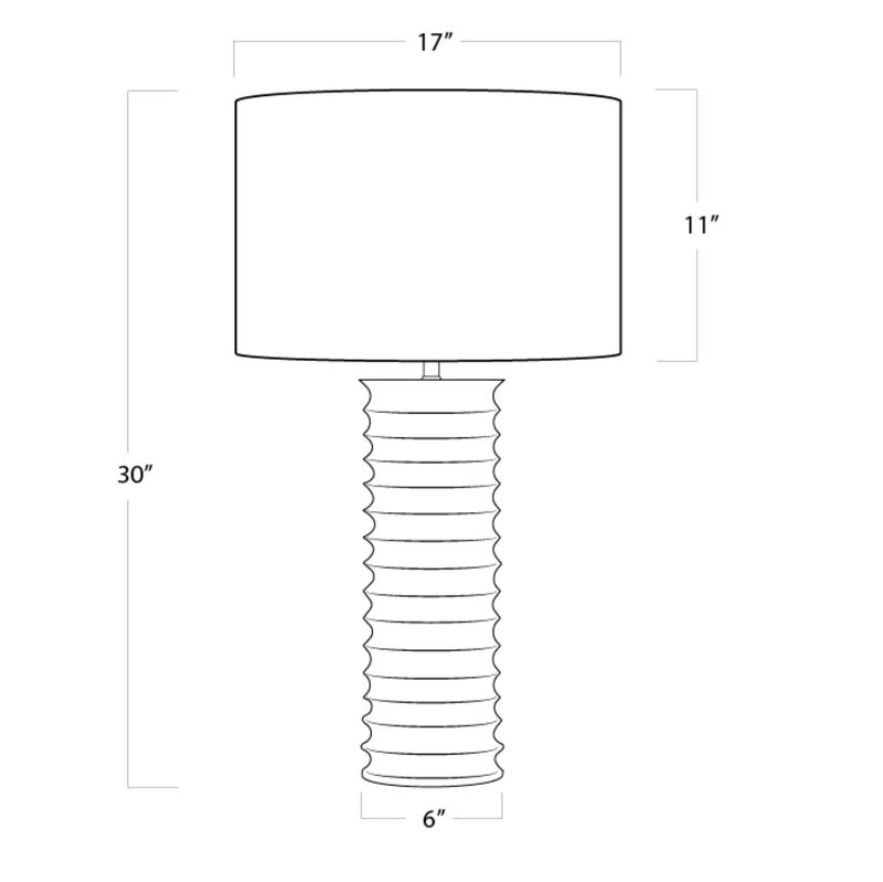 Nabu Metal Column Table Lamp