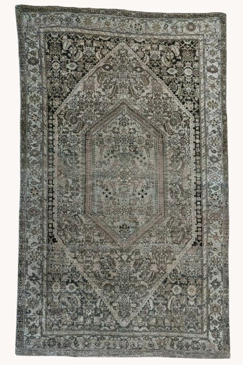 District Loom Antique Bijar scatter rug-Medora