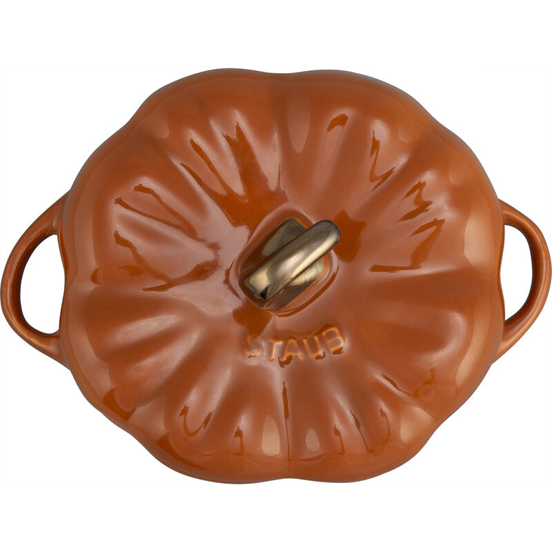 Staub Ceramic 24-oz Pumpkin Cocotte - Matte Black