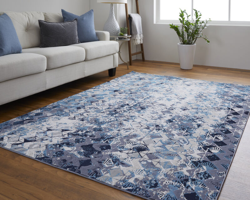 Indio 39H0F Blue/Ivory/Gray 10' x 13'2" Rug