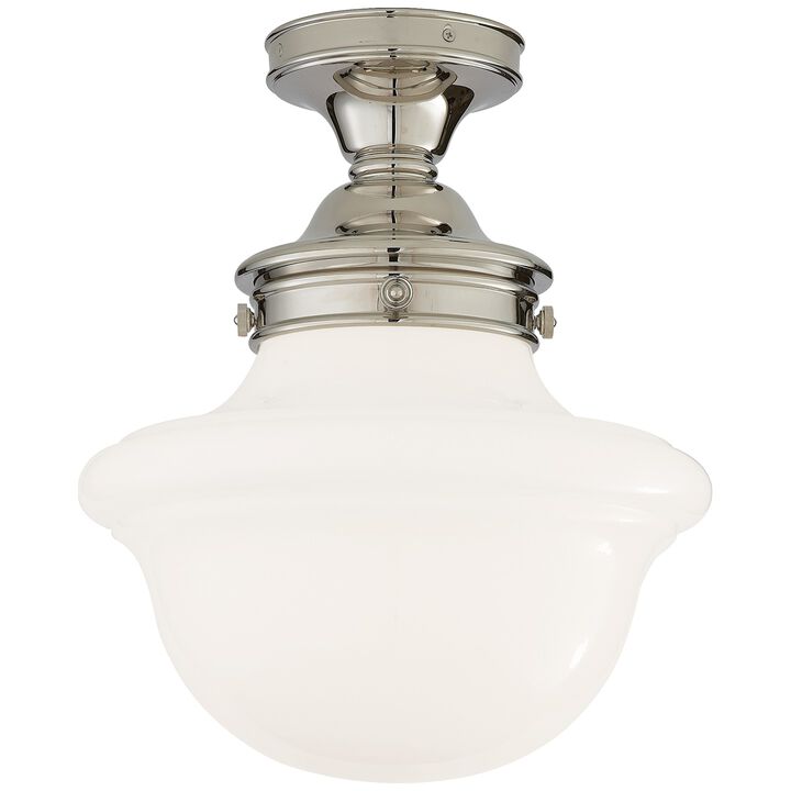 Edmond Flush Mount in Polished Nickel