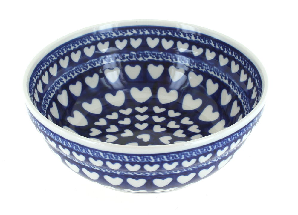 Blue Rose Polish Pottery Evergreen Cereal/Soup Bowl