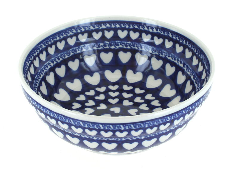 Blue Rose Polish Pottery Evergreen Cereal/Soup Bowl