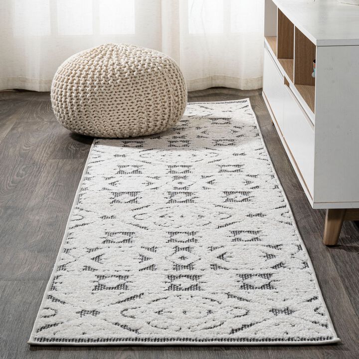 Citta High-Low Pile Mediterranean Tile Area Rug