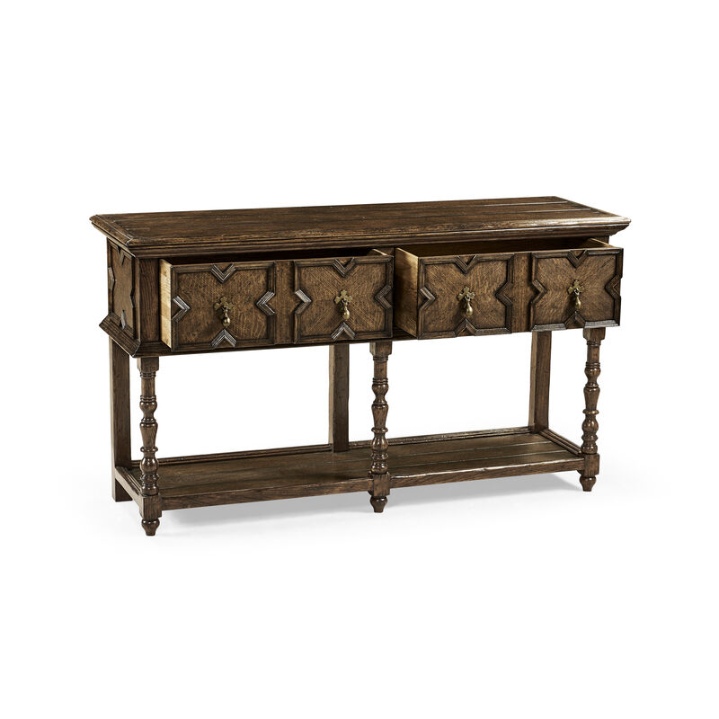 Tudor Style Dark Oak Buffet