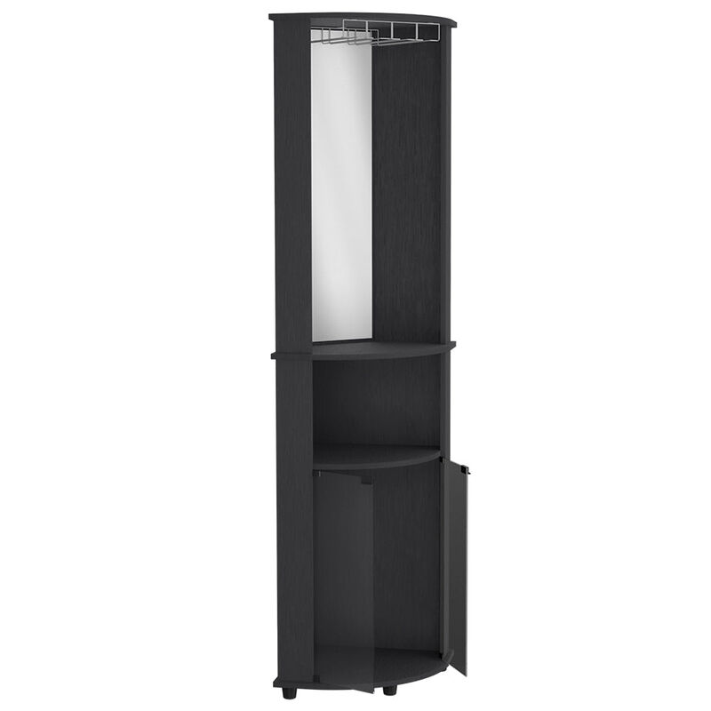 Corner Bar Cabinet Rialto, Living Room, Black