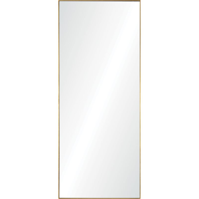 72" Gold Leaf Full Length Framed Rectangular Wall Mirror