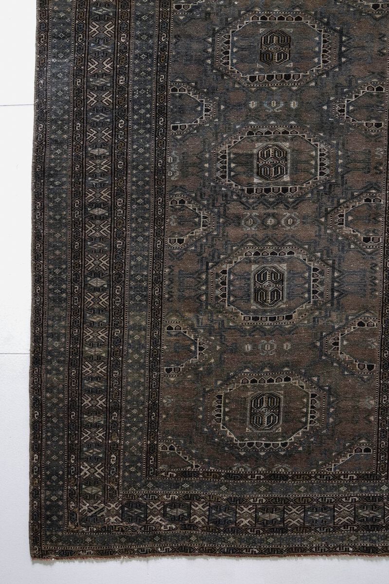 District Loom Vintage Boukhara scatter rug-Flint