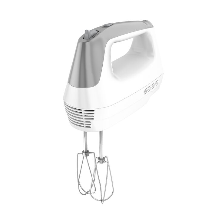 Black and Decker Lightweight 5-Speed Hand Mixer in White