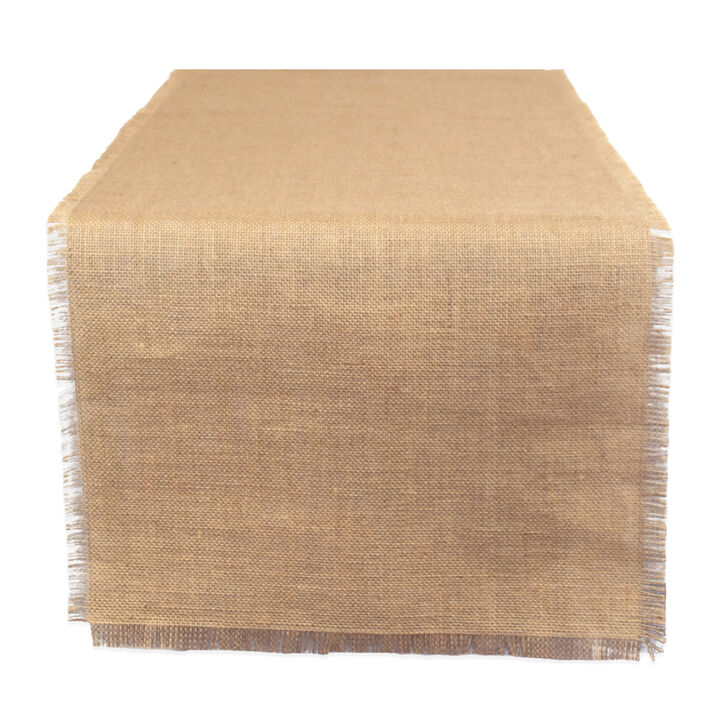 15" x 48" Contemporary Beige Table Runner