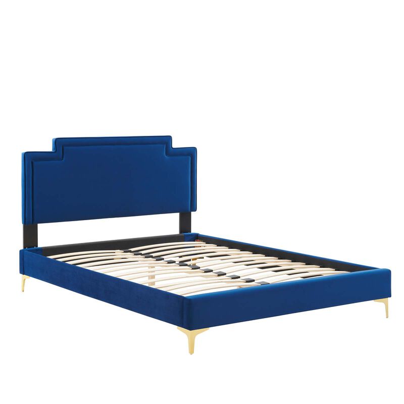 Modway - Liva Performance Velvet Queen Bed