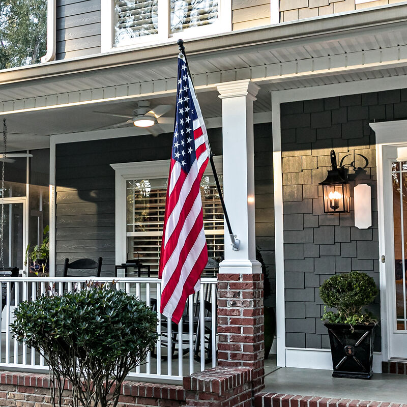 Patriotic Embroidered Outdoor USA House Flag - 60" x 36"