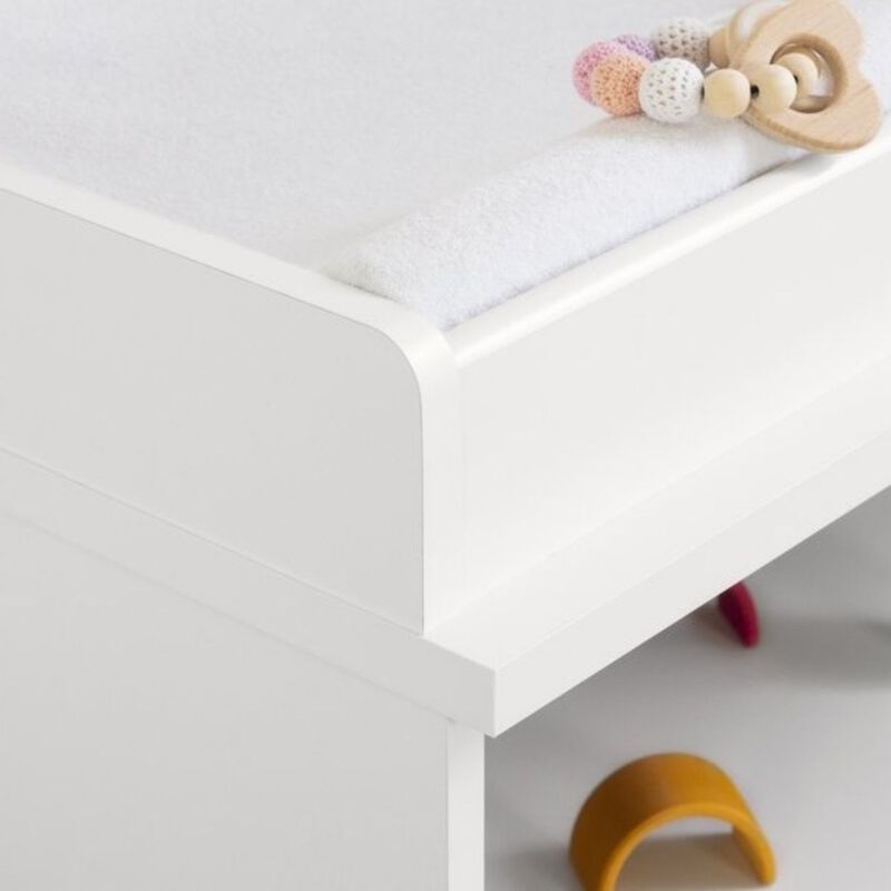 Hivvago Modern Nursery 2 Drawer Storage Baby Changing Table in White