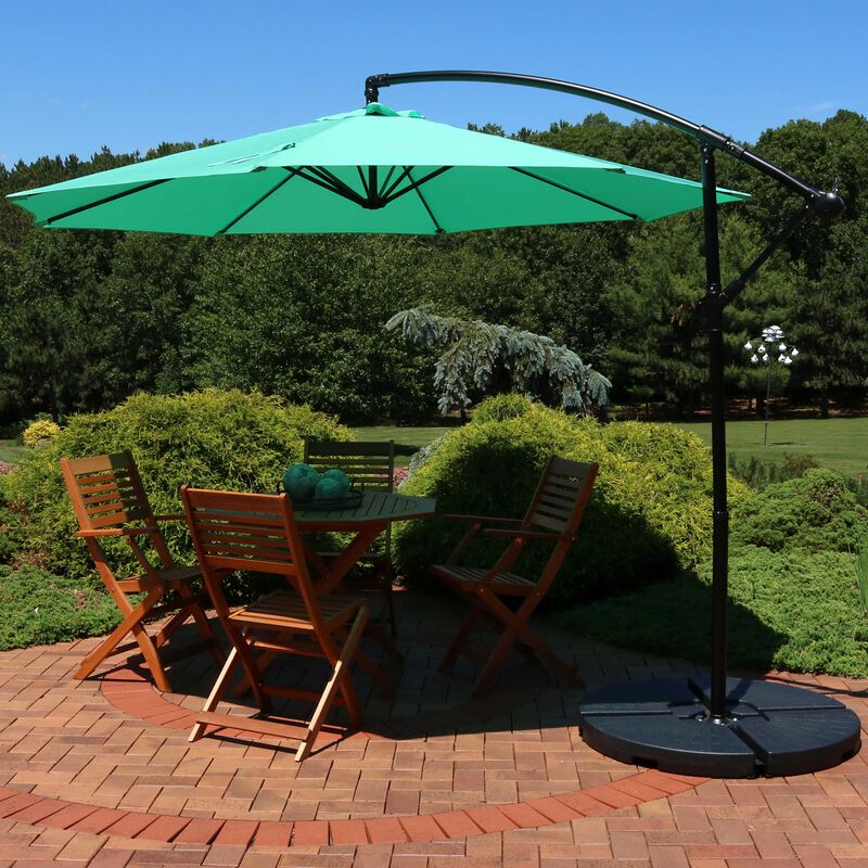 Sunnydaze 9' Cantilever Offset Patio Umbrella with Crank