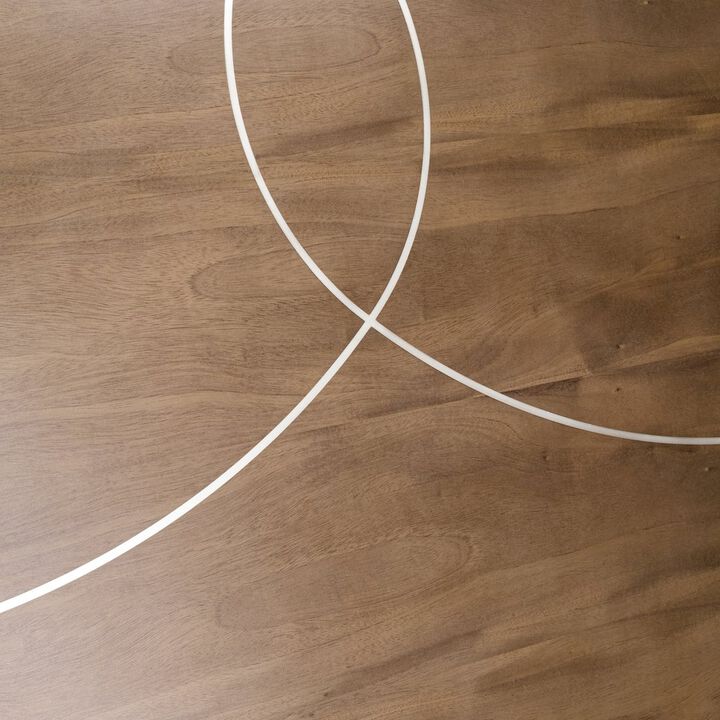 Michael Amini Villa&nbsp;Cherie Oval Dining Table - Hazelnut