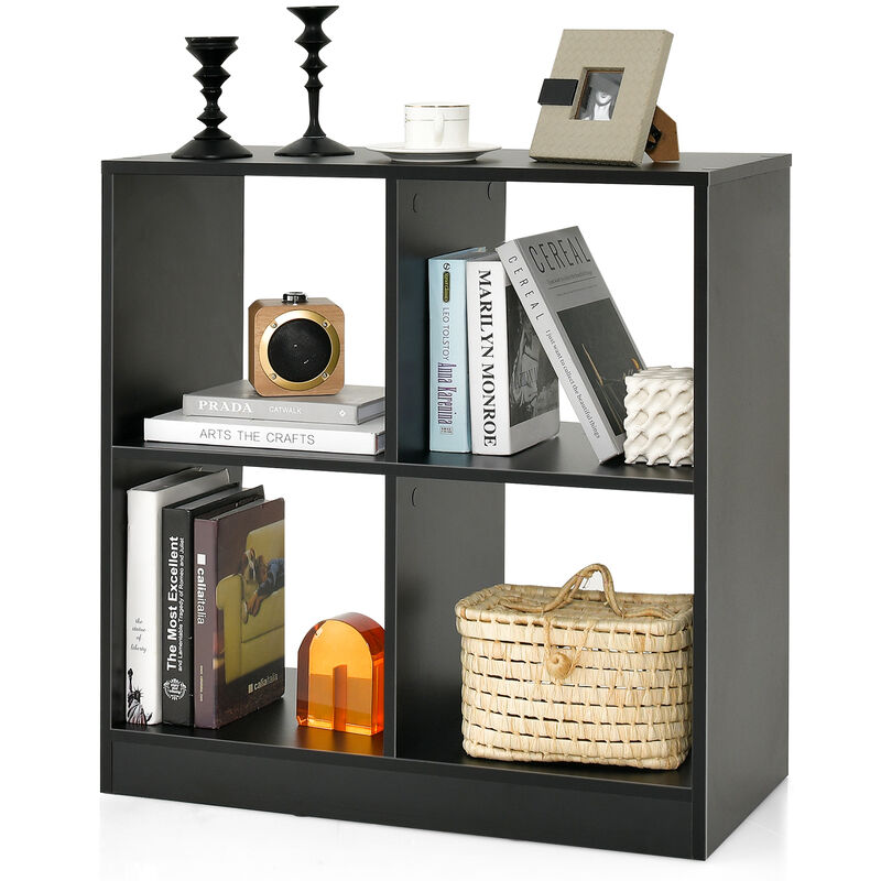 4-Cube Kids Bookcase with Open Shelves