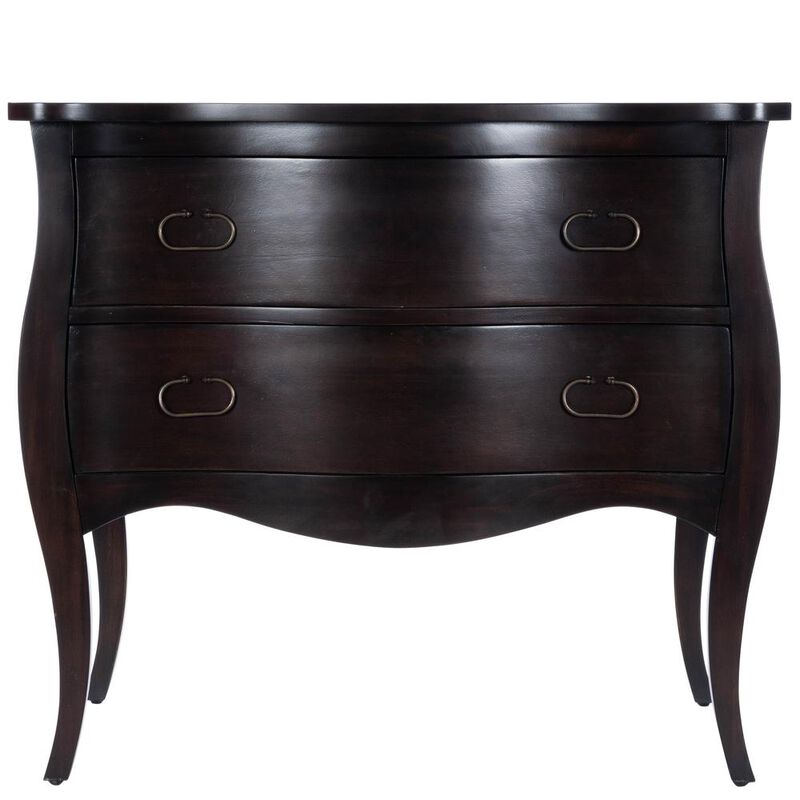 Antiqued Walnut 3-Drawer Chest, Belen Kox