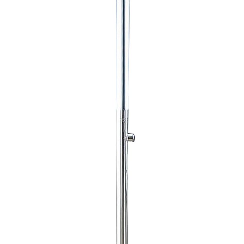 Fizo 60 Inch Floor Lamp, LED Light, Metal Base with Touch Switch, Chrome-Benzara