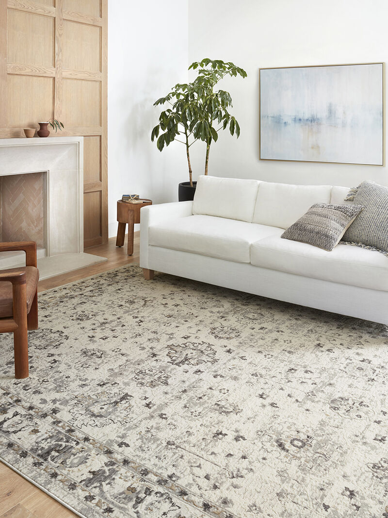 Estelle EST01 Ivory/Stone 6'7" x 9'10" Rug