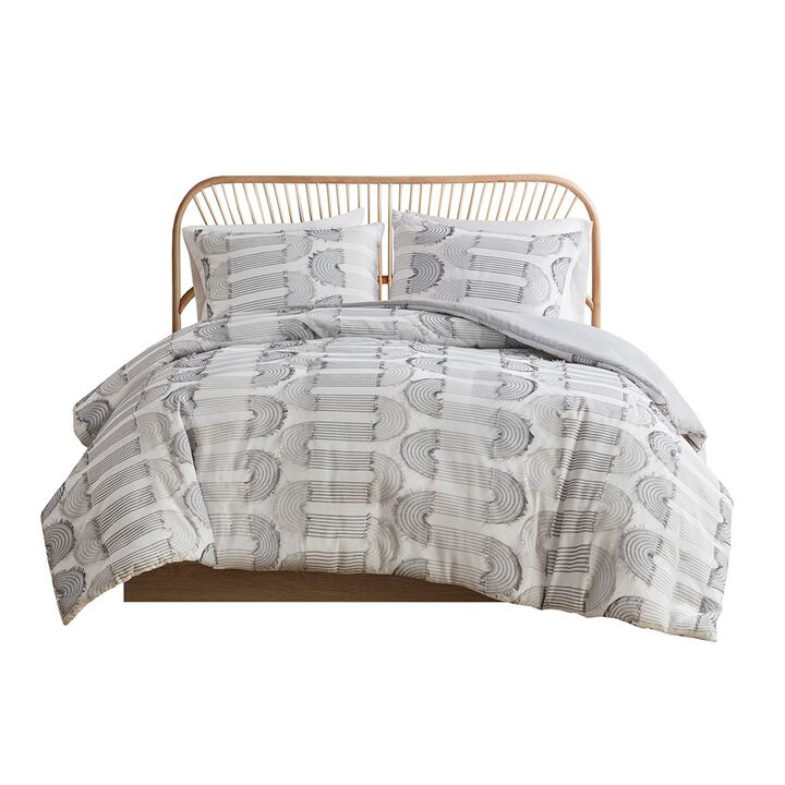 Gracie Mills Jermaine Luxurious Harmony: Clip Jacquard Comforter Set