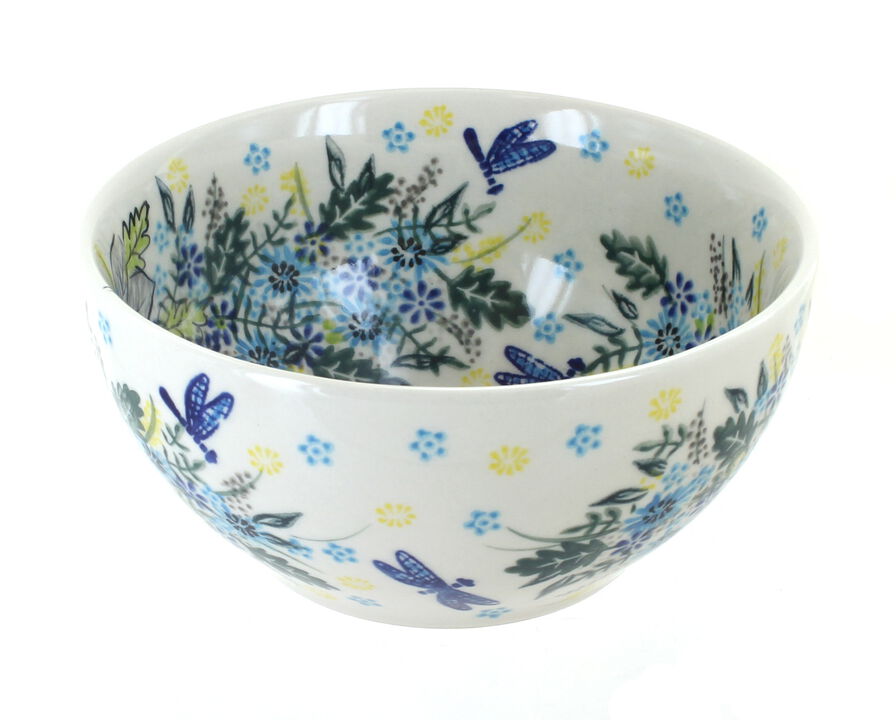 Blue Rose Polish Pottery Reindeer Delight Cereal/Soup Bowl