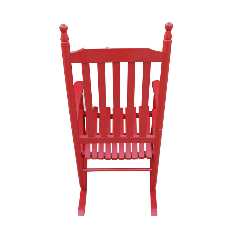 wooden porch rocker chair Red