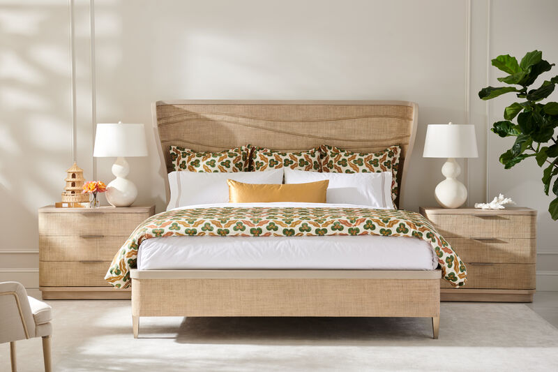 Seiche Woven Wing Wave King Bed