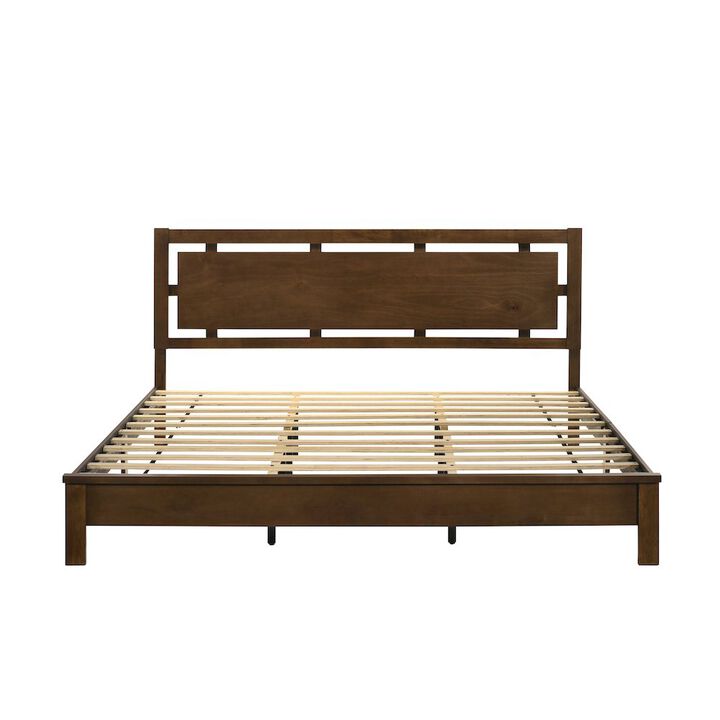 New Classic Furniture Gemini Ii  5/0 Q Panel Bed-Hb/Fb/Rails-Natural