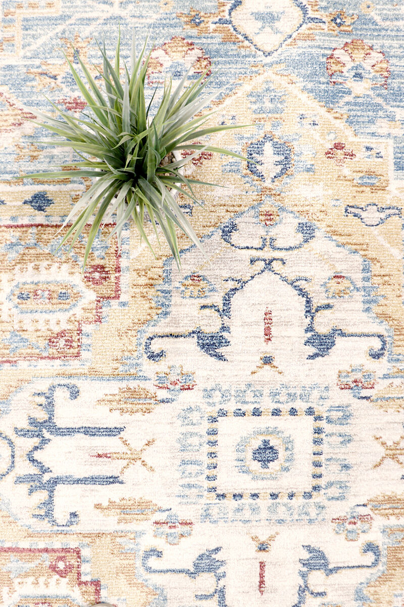 Pasargad Home Turkish Heritage Design L. Blue Area Rug-12' 0" X 15' 0"