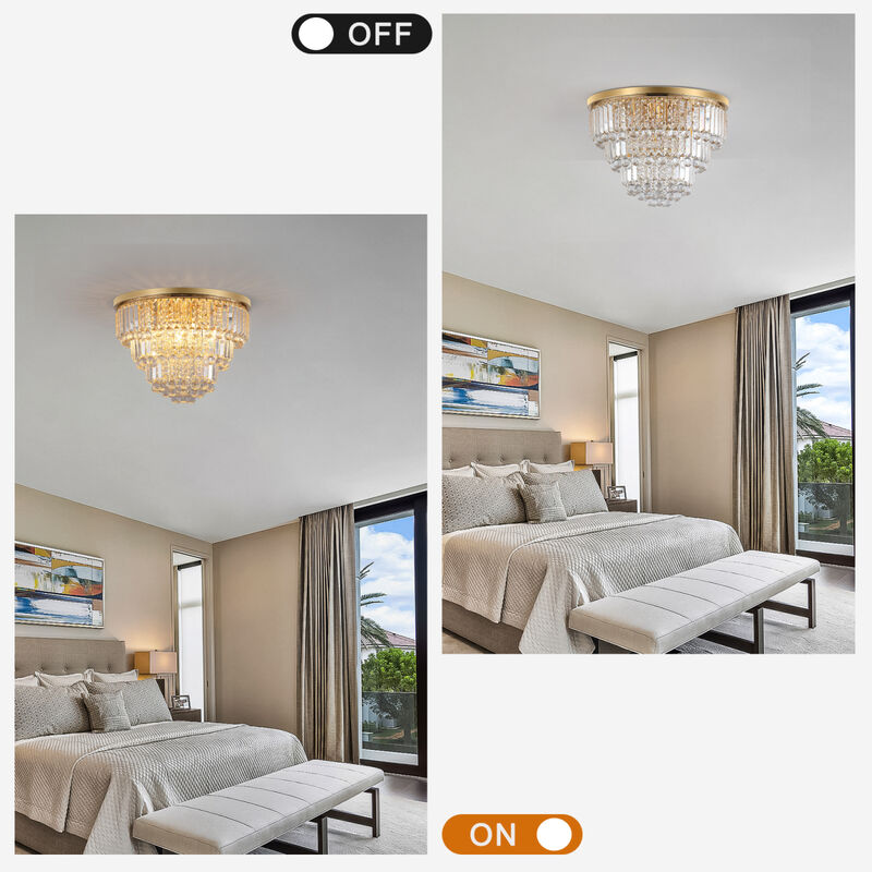 Gold luxury modern style crystal lights, large ceiling chandeliers, dining room, living room, bedroom