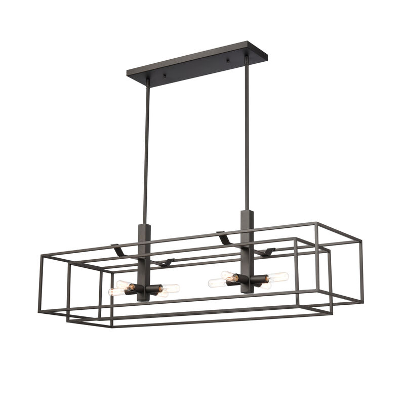 Kinsley 38'' Wide 8-Light Linear Chandelier