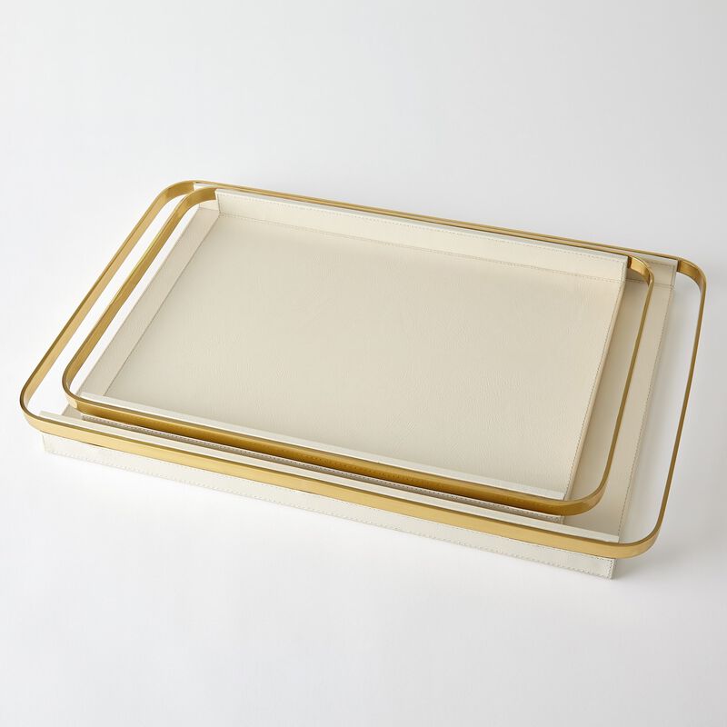 Avery Small Serving Tray in Milk