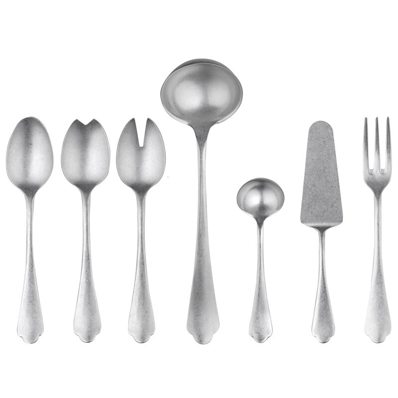 Dolce Vita Pewter Serving Set 7 Pieces