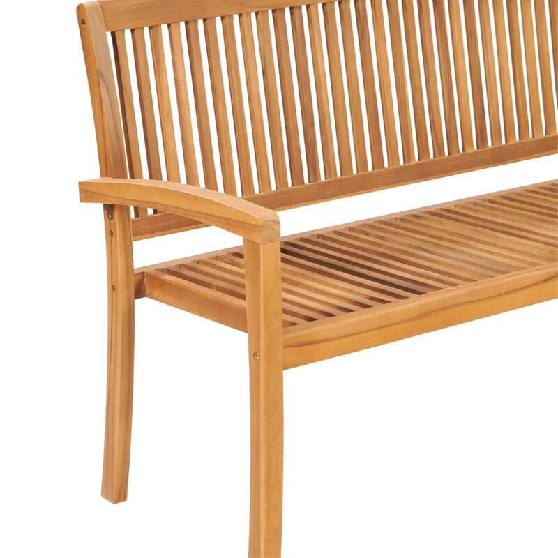 imasay 3-Seater Stacking Patio Bench 62.6" Solid Teak Wood