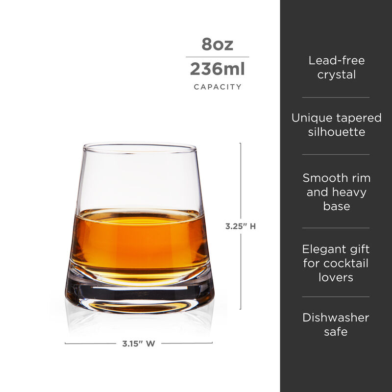 Burke Crystal Whiskey Glasses Set of 2