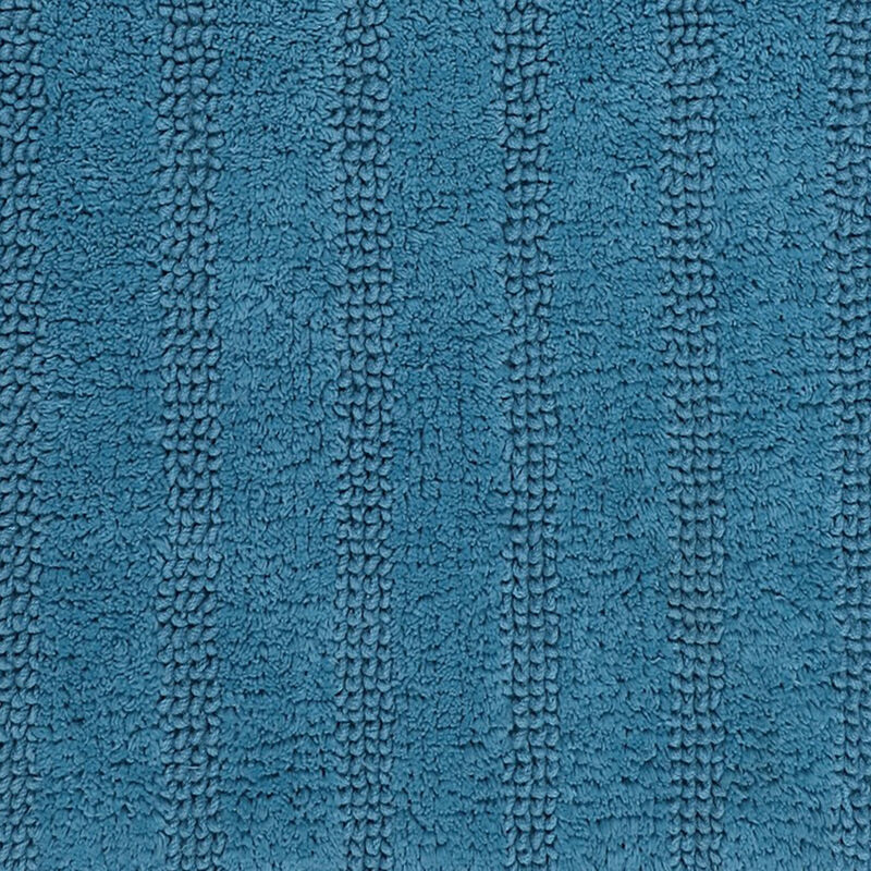 Knightsbridge Linear 220 GSF Reversible Bath Rug 20 x 30 - Aqua