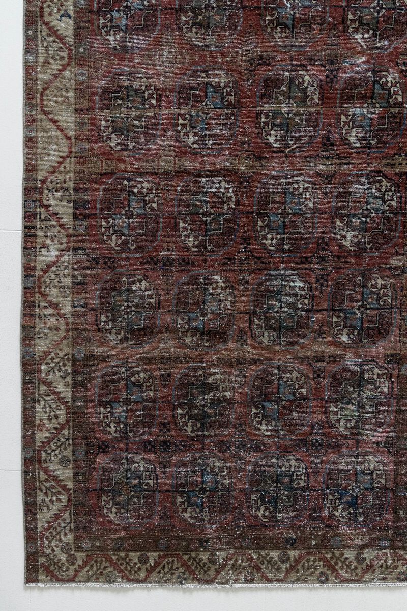 District Loom Antique Bokhara scatter rug-Arlee