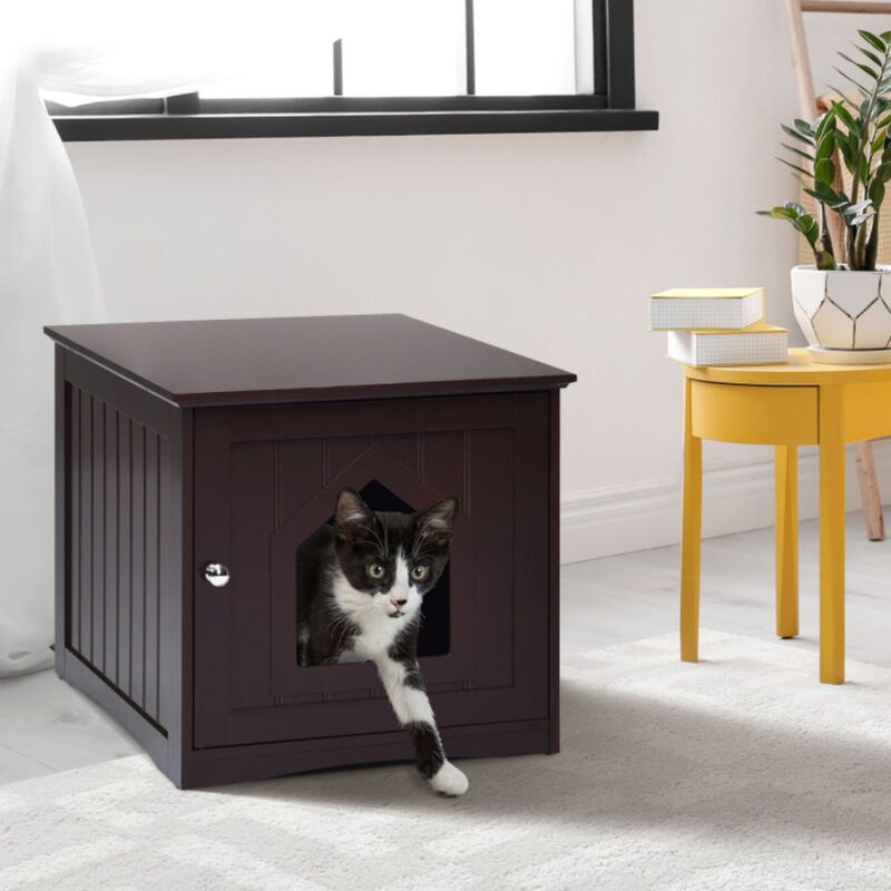 Sidetable Nightstand Weatherproof Multi-function Cat House