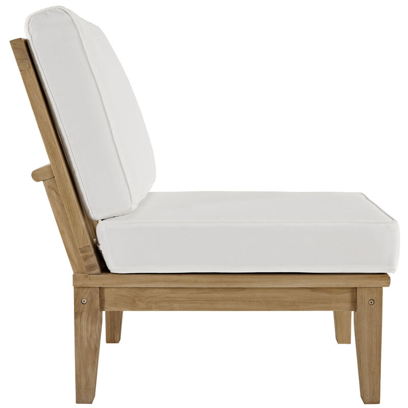 Modway - Marina Armless Outdoor Patio Teak Sofa