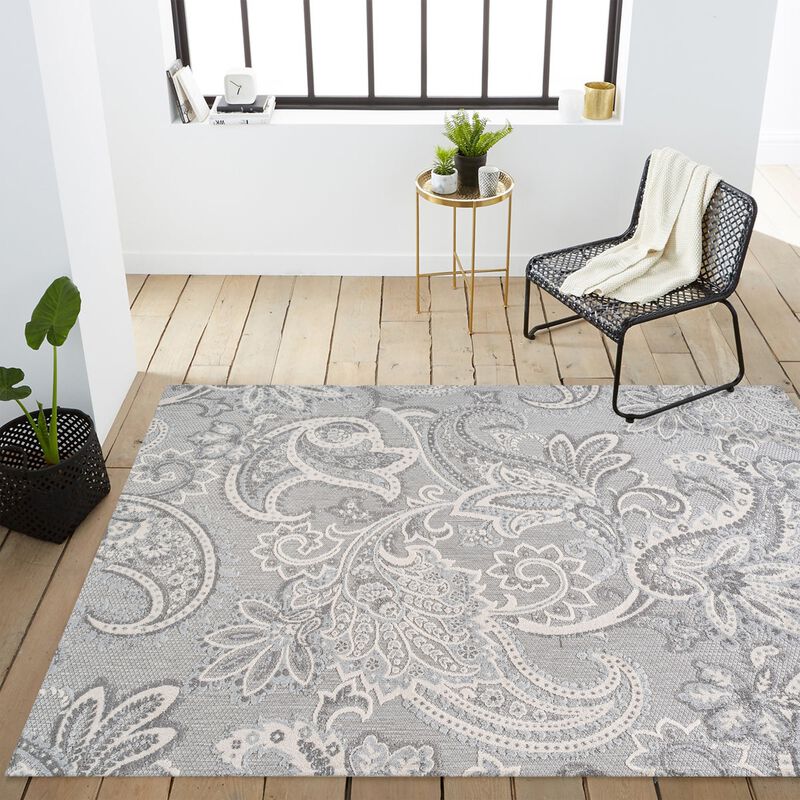 Gordes Paisley High-Low Indoor/Outdoor Area Rug