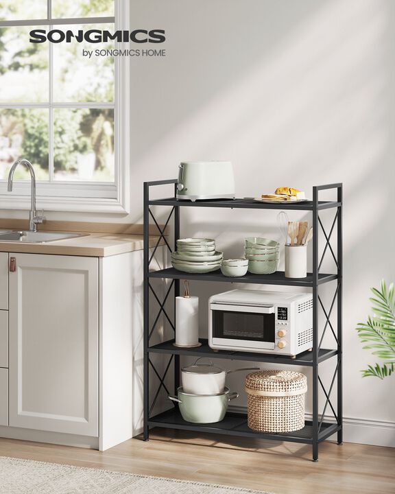 31.5" Wide Storage Rack with X Side Frames Ink Black