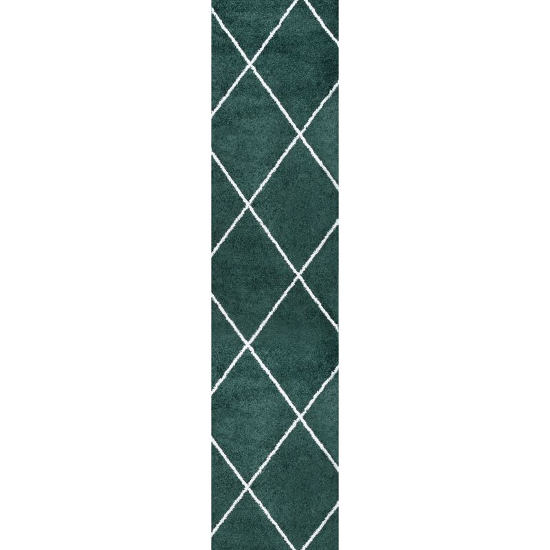 Cole Minimalist Diamond Trellis Area Rug