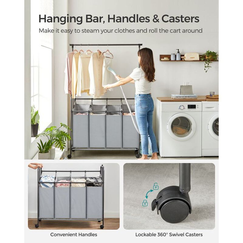 BreeBe Hanging Bar Laundry Cart