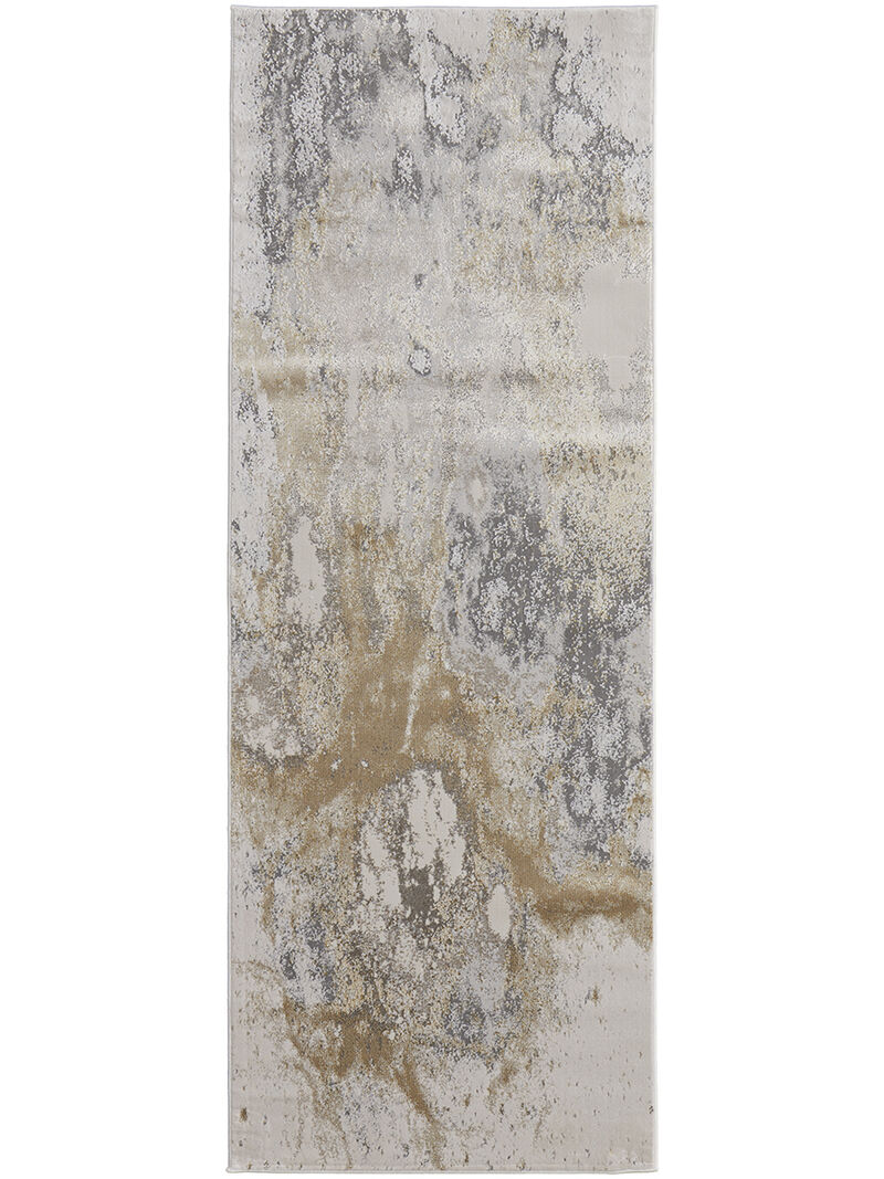 Astra 39L3F Gray/Gold/Ivory 2'10" x 7'10" Rug