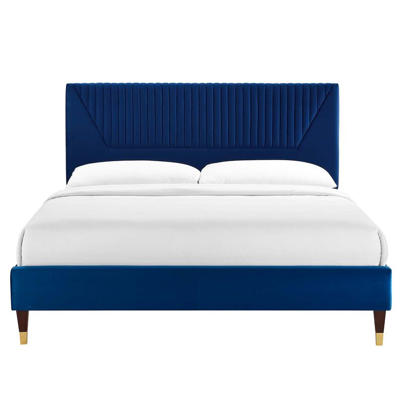 Modway - Yasmine Channel Tufted Performance Velvet Full Platform Bed