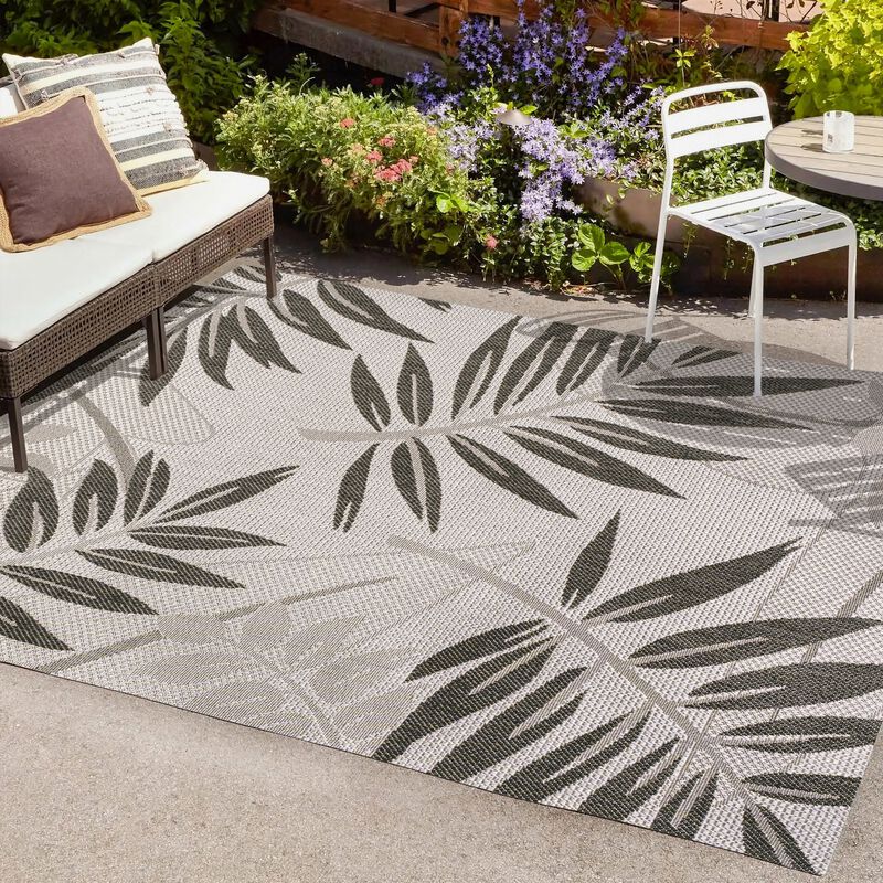 Havana Tropical Palm Leaf Indoor/Outdoor Area Rug