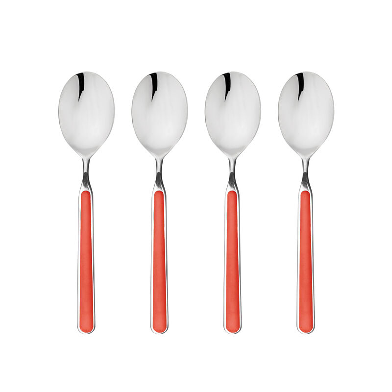 Fantasia 4-Piece American Coffee Spoon Set in Mustard